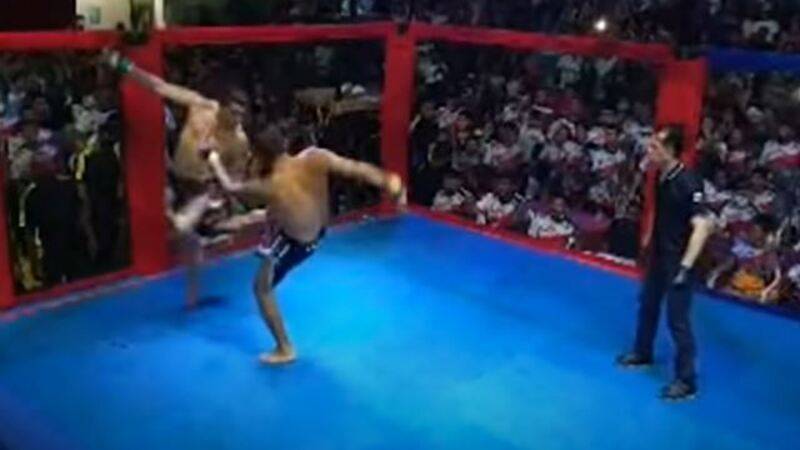 Prefeito e vereador resolvem diferenças políticas lutando MMA